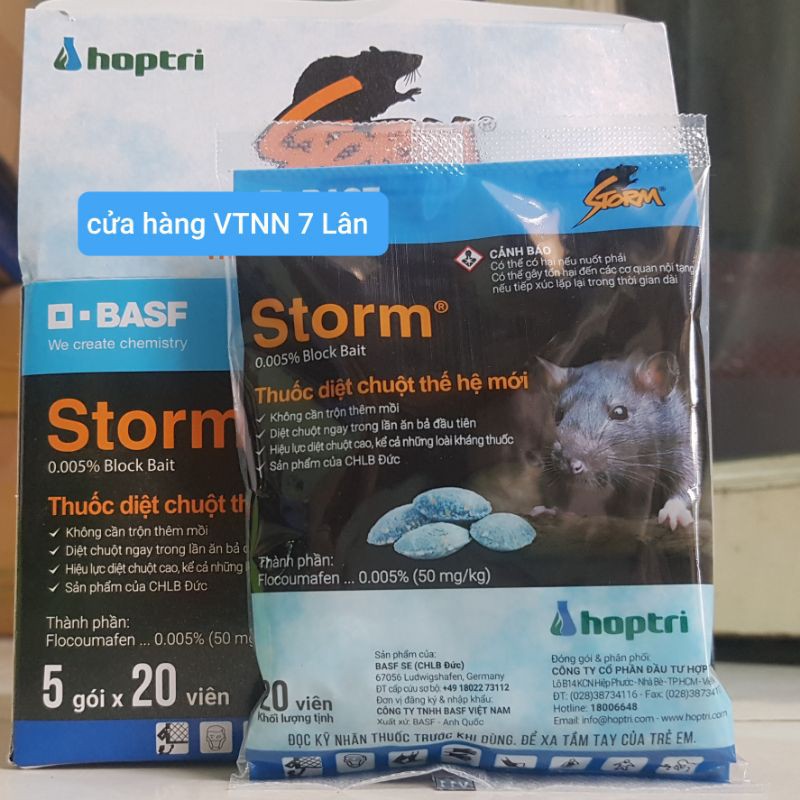 diệt chuột Storm 20viên 1gói