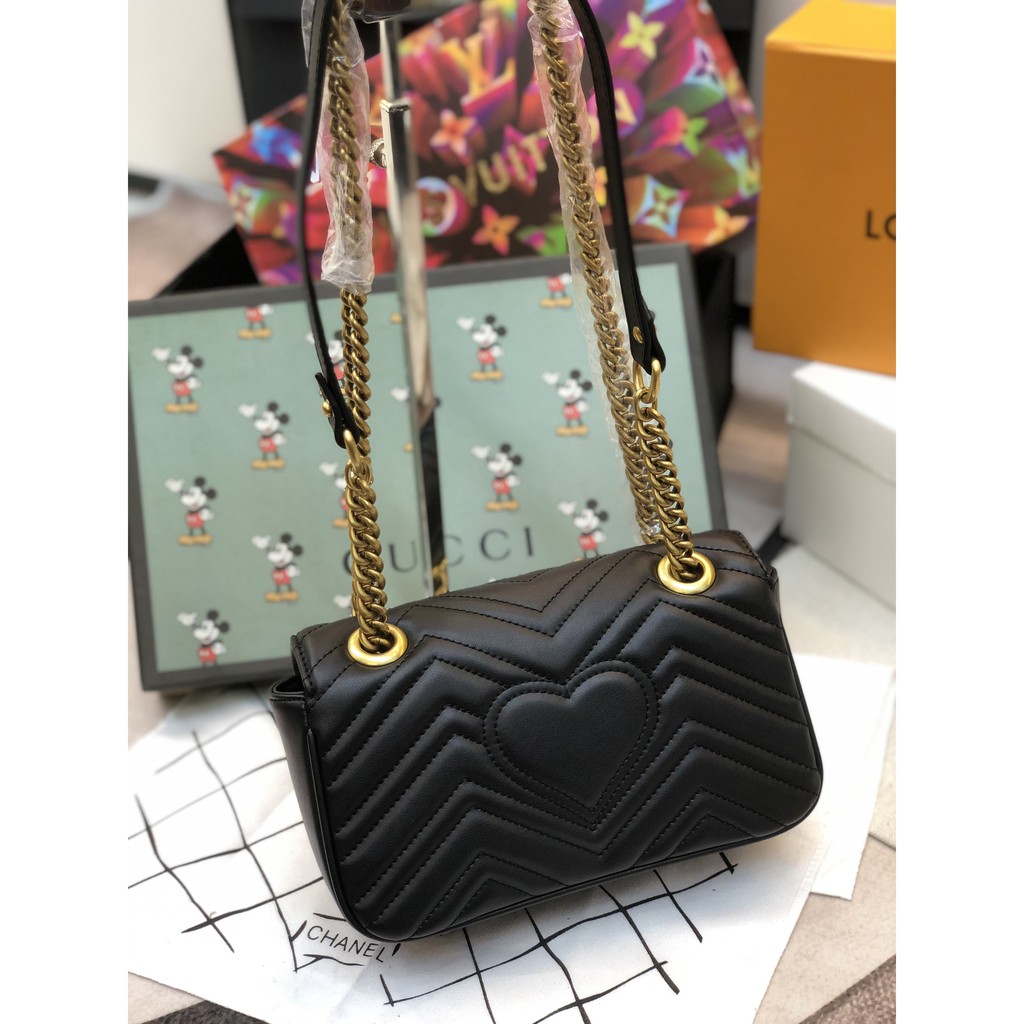 Túi GG Super sale marmont size 22cm màu đen