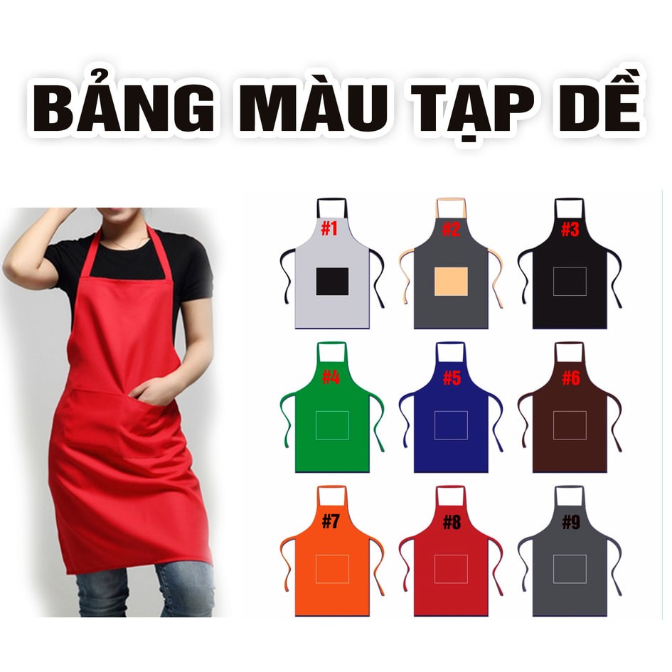 Tạp dề kaki cao cấp - tạp dề phục vụ - bartender