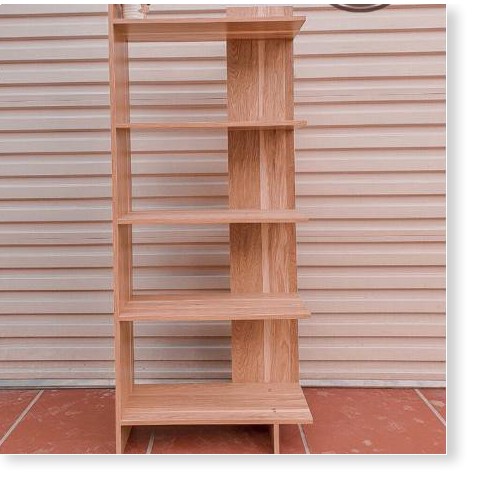 Kệ Sách Gỗ 5 Tầng - Kệ gỗ góc tường