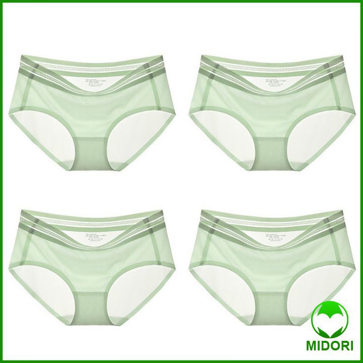 Quần lót nữ tàng hình lụa băng thông hơi với 10000 lỗ thoáng khí, quần lót không viền siêu thoáng đáy thấm hút | BigBuy360 - bigbuy360.vn