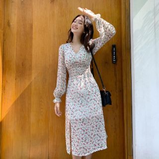 Đầm voan hoa xe tà rất dễ thương