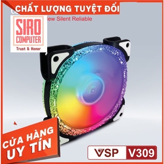 Quạt tản nhiệt – Fan case VSP LED V309 – Quạt Led Case VSP V309 LED RGB Diamond 12CM