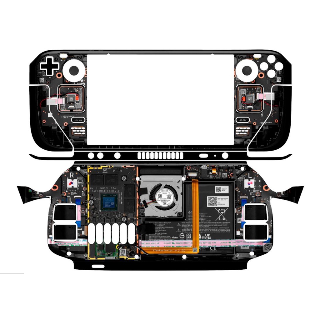Skin decal dán Steam Deck mẫu Teardown