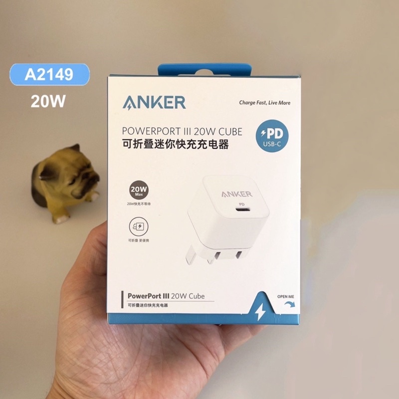 Củ Sạc Anker PowerPort 3 PD Cube 20w - A2149 (Bảo Hành 12T)