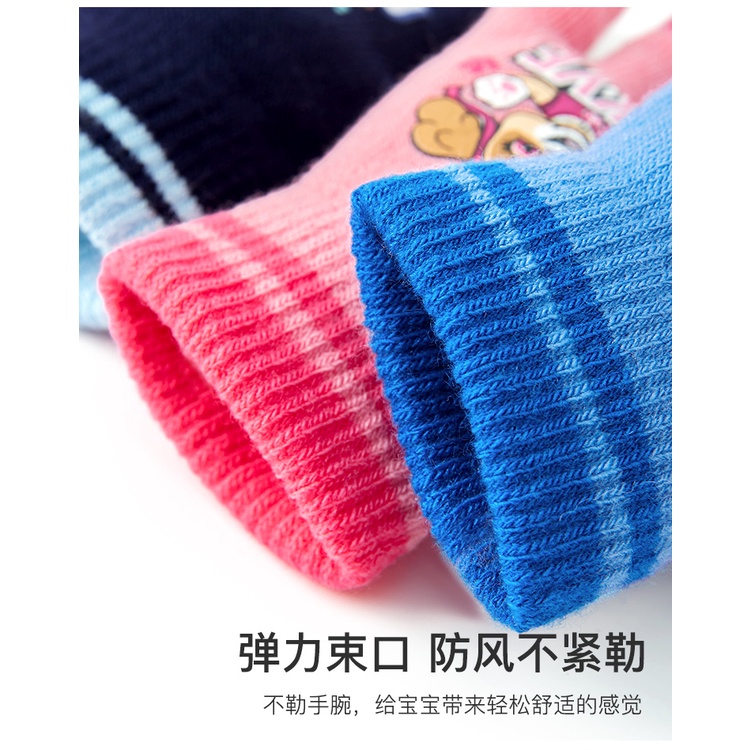 Găng tay giữ ấm chống lạnh dùng được màn hình cảm ứng in hình ảnh phim hoạt hình PAW Patrol cho trẻ em