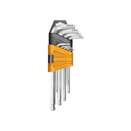 Bộ lục giác bi dài 9 chi tiết Ingco HHK12092 HHK13092