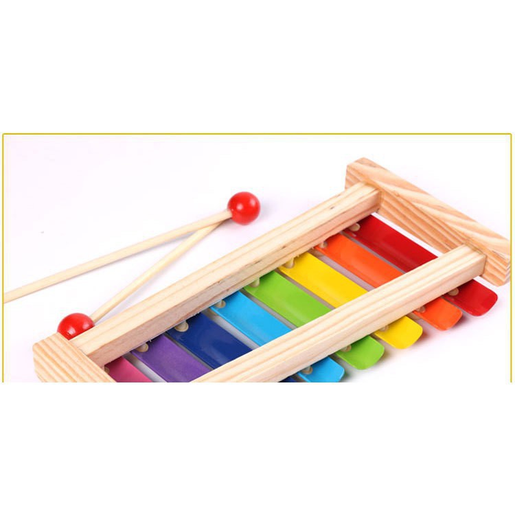 Đàn Xylophone 8 Gỗ 💖FREESHIP💖 Đàn Gỗ 8 Thanh Đàn Đàn Piano Gỗ Âm Nhạc Cho Bé SP13