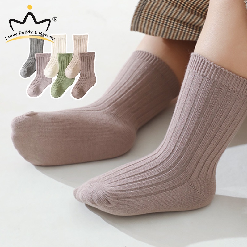 Vớ Cotton Mềm Mại Co Giãn Thoáng Khí Thoải Mái Nhiều Màu Sắc Cho Bé