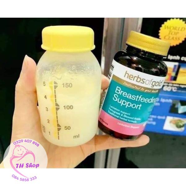 Lợi Sữa Herb Of Gold Breastfeeding Support - Úc Hộp 60 Viên