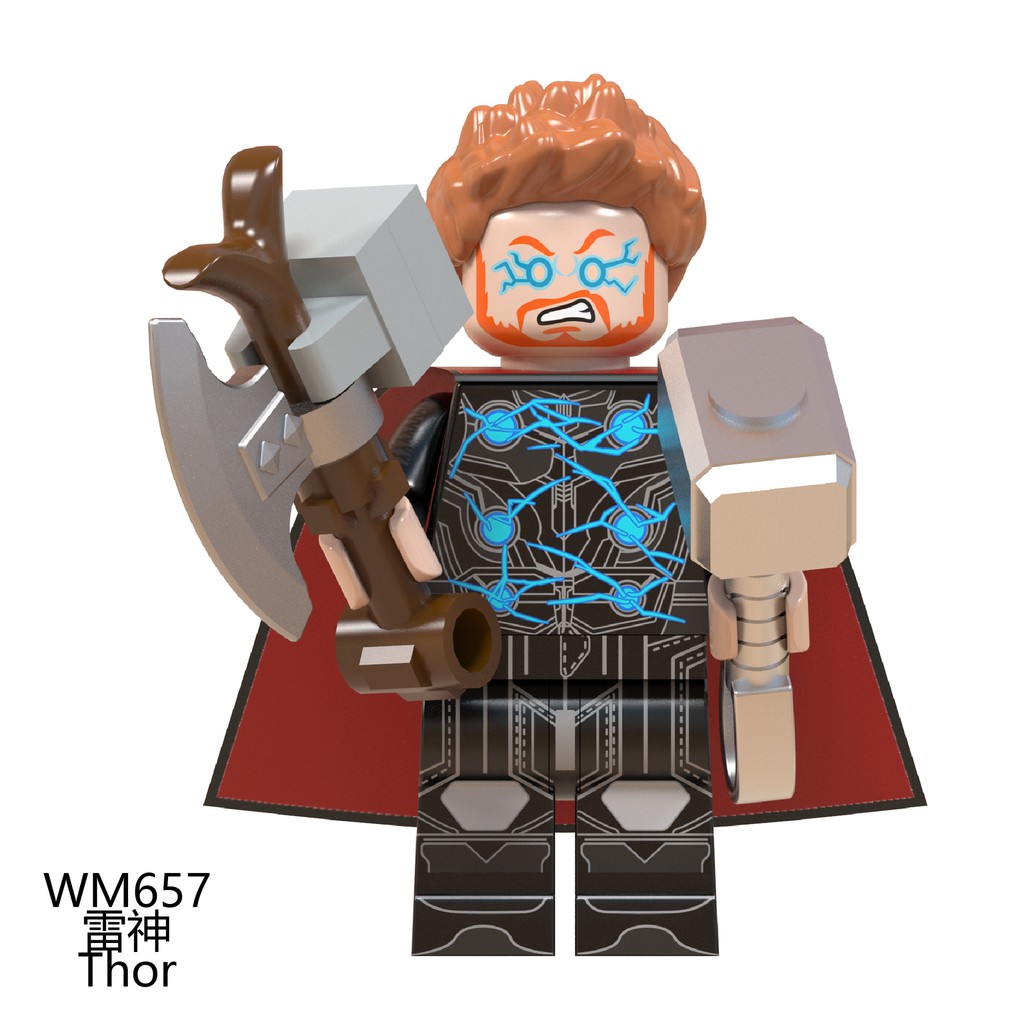 Xếp Hình Minifigures Các Nhân Vật Siêu Anh Hùng Avengers Mavel - Đồ Chơi Lắp Ráp Logo WM6056 [B3]