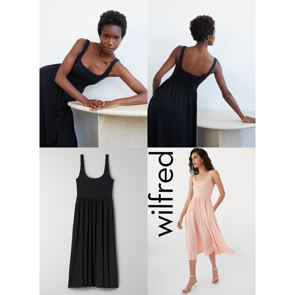 Đầm maxi Wilfred Market 84657 dáng xòe có túi