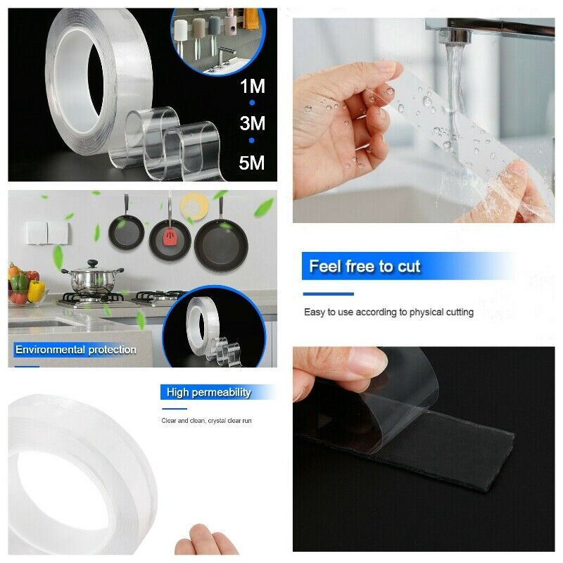 Băng keo hai mặt nano đa năng có thể tái sử dụng