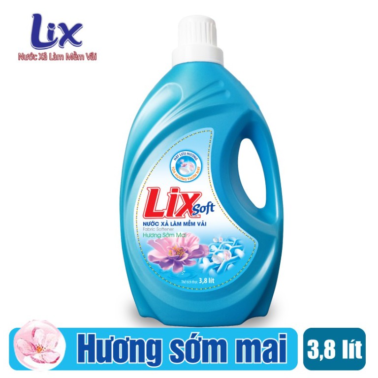 Nước xả vải Lixsoft Hương Hoa Hồng 3.8 lít