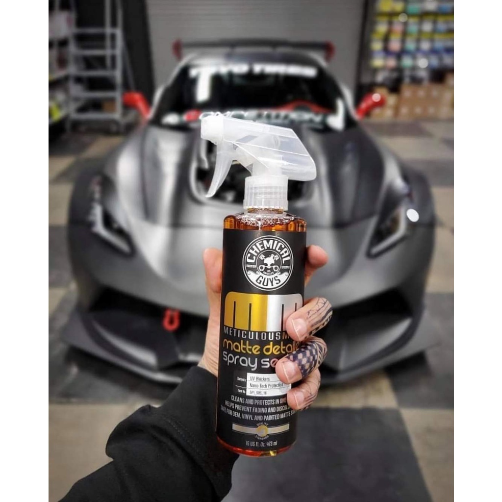 NANO xịt dưỡng sơn mờ/wrap thương hiệu CHEMICAL GUYS MATTE DETAILER - Mỹ - Dung tích 473ml