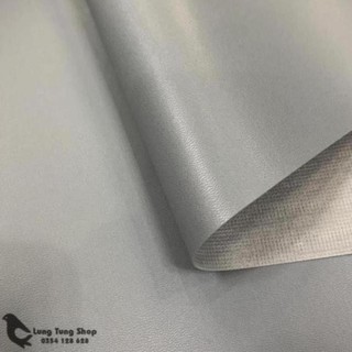 Vải da simili - vải giả da màu xám khổ 1,4m ( HÌNH ẢNH DO SHOP TỰ CHỤP )