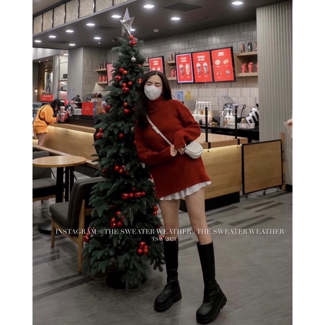 (Ảnh thật) Áo len đũa cổ lọ 5 màu trơn the.sweaterweather TSW | BigBuy360 - bigbuy360.vn