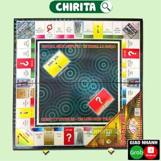 Cờ Tỷ Phú BÀN NHỰA Liên Hiệp Thành (LOẠI LỚN) - Bộ Cờ Tỉ Phú Monopoly Cao Cấp, Boardgame Đồ Chơi Trẻ Em CHIRITA