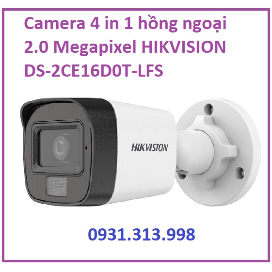 Camera 4 in 1 hồng ngoại 2.0 Megapixel HIKVISION DS-2CE16D0T-LFS