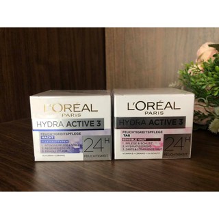 Bộ kem dưỡng Loreal Hydra Active 3 {Germany Authentic}