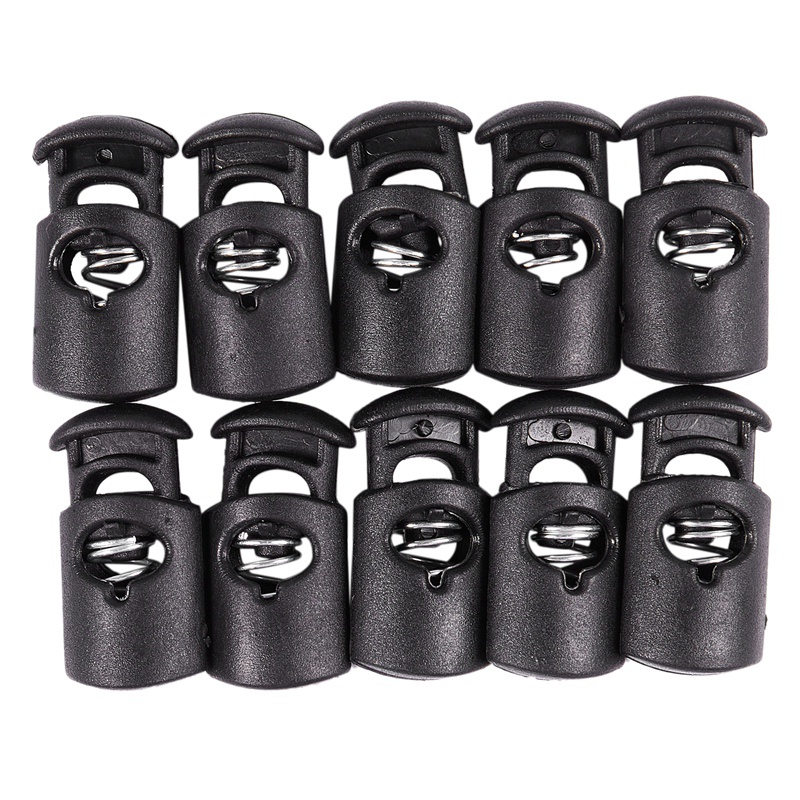 Set 10 Phụ Kiện Chặn Dây Cáp Màu Đen Đường Kính 8Mm