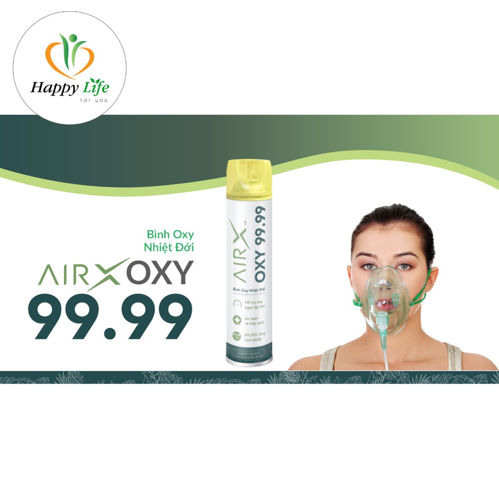 BÌNH OXY MINI CẦM TAY AIRX HƯƠNG BẠC HÀ - CUNG CẤP TỨC THỜI OXY TINH KHIẾT