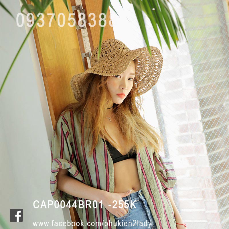 Mũ cói vintage CAP0044BR01