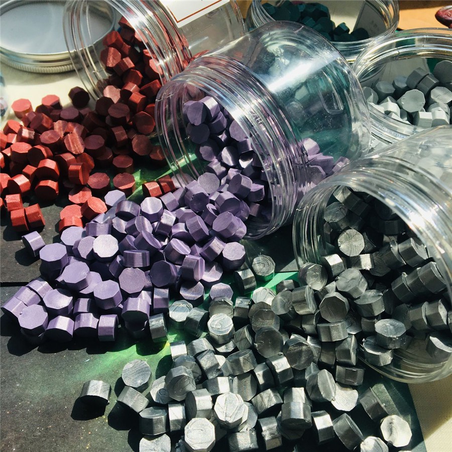 Set 200 Hạt Sáp 30 Màu Đóng Dấu Niêm Phong Thiệp Mời Đám Cưới