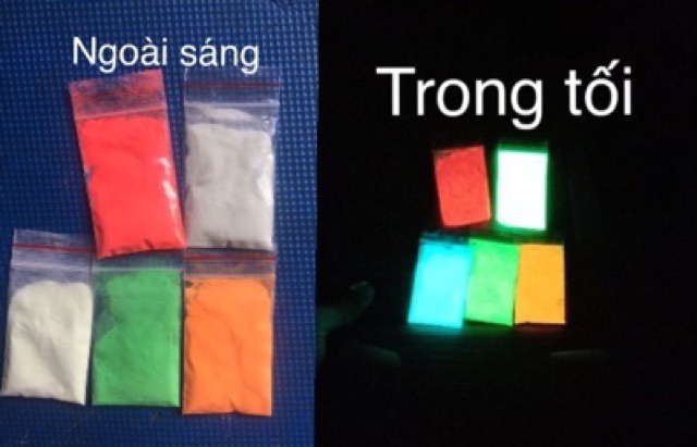 Combo 8 gói 8 màu dạ quang phát sáng trong đêm