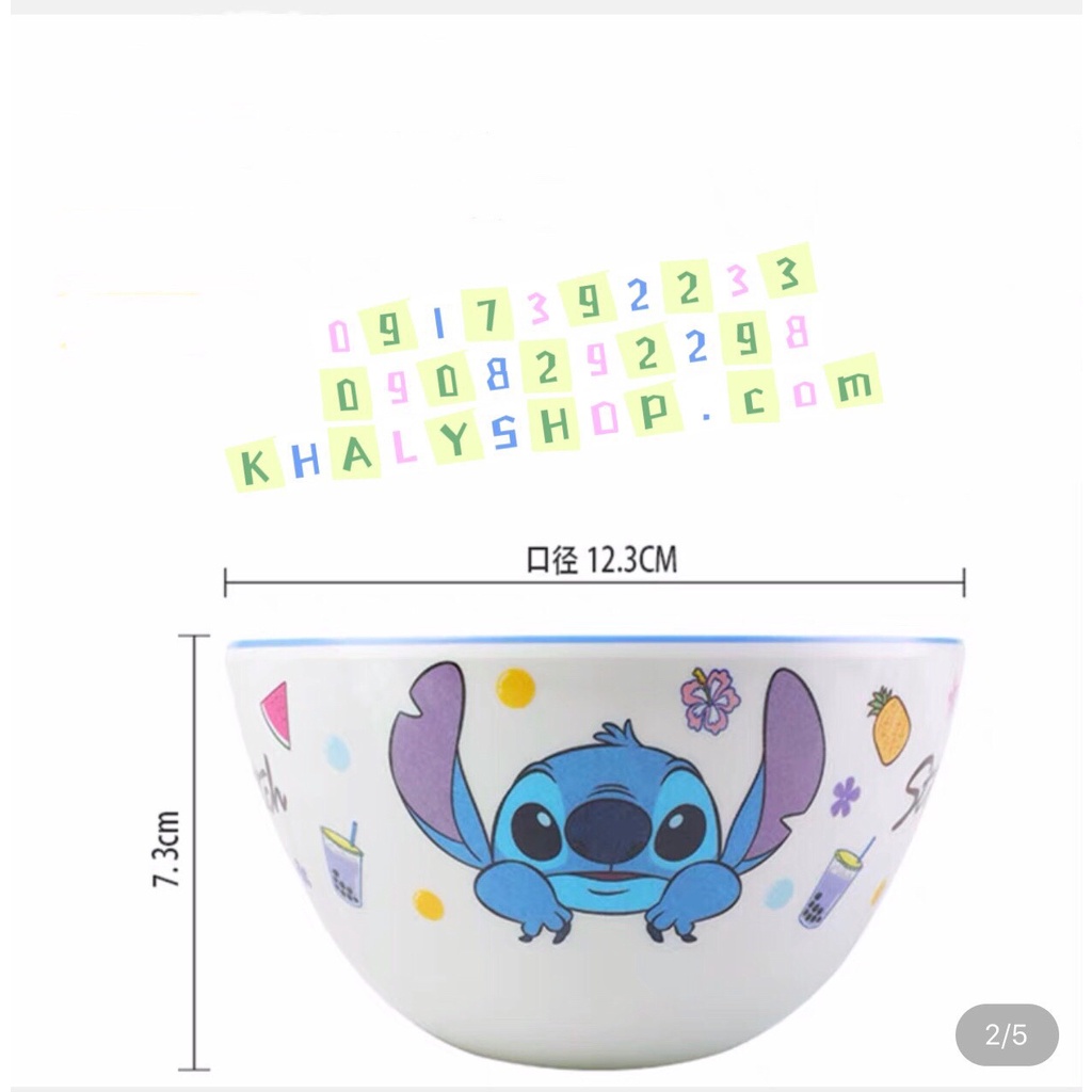 Chén ăn tô nhựa Melamine tròn các nhân vật Disney cho Bé trai và Bé gái