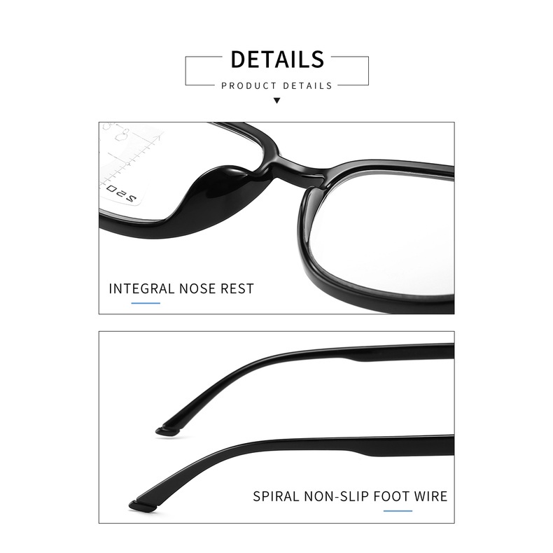 Kính đọc sách chống ánh sáng xanh đa tiêu điểm tiến bộ dành cho nam Kính đọc sách chống mệt mỏi thoải mái