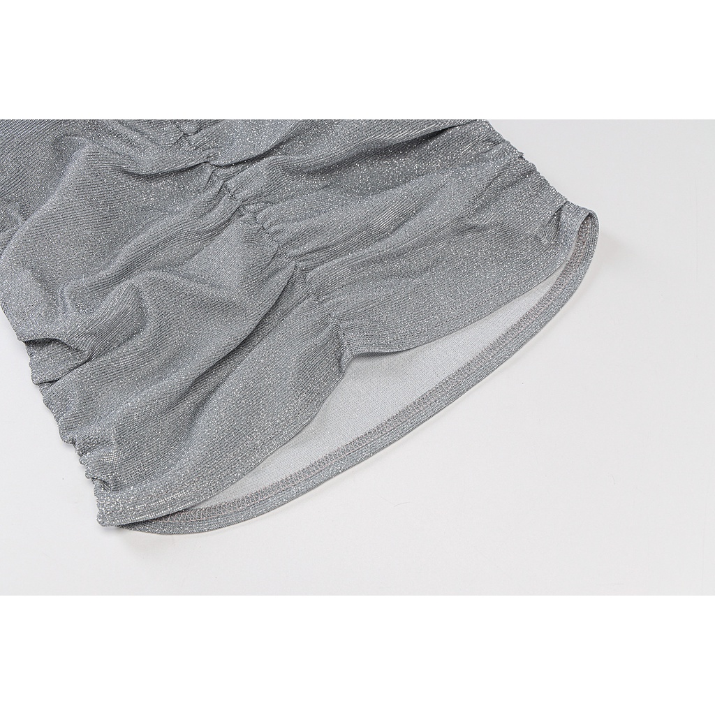 Đầm Hai Dây Dáng Ôm Xếp Ly Hở Lưng Quyến Rũ Thời Trang Cho Nữ