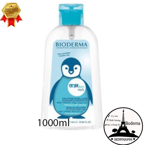 Nước tẩy trang Bioderma ❤️FREESHIP❤️ nước tẩy trang chim cánh cụt dung tích 1000ml