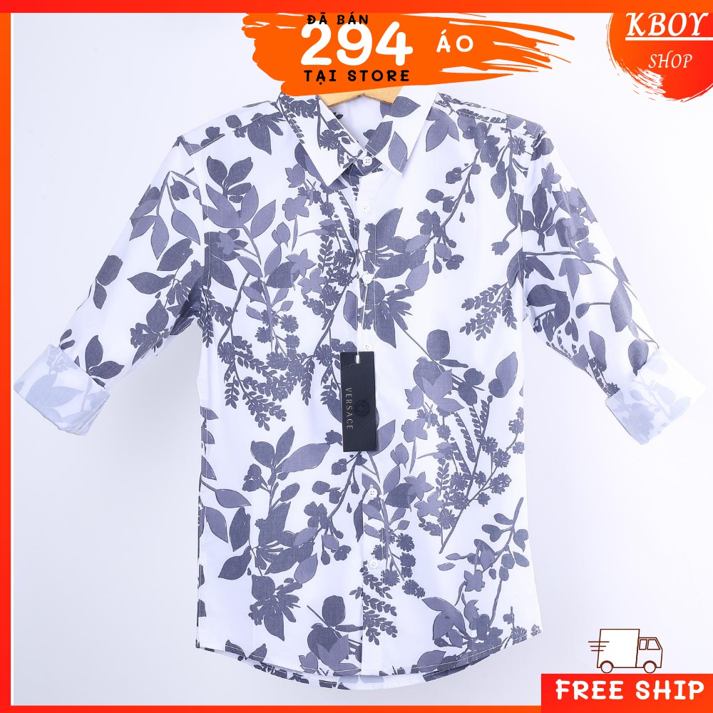 Áo sơ mi nam hoa tiết, hàng quãng châu loại 1, Hai màu trắng/đen .Không xù, không phai màu (TayD-TayN)  - T8731 | BigBuy360 - bigbuy360.vn