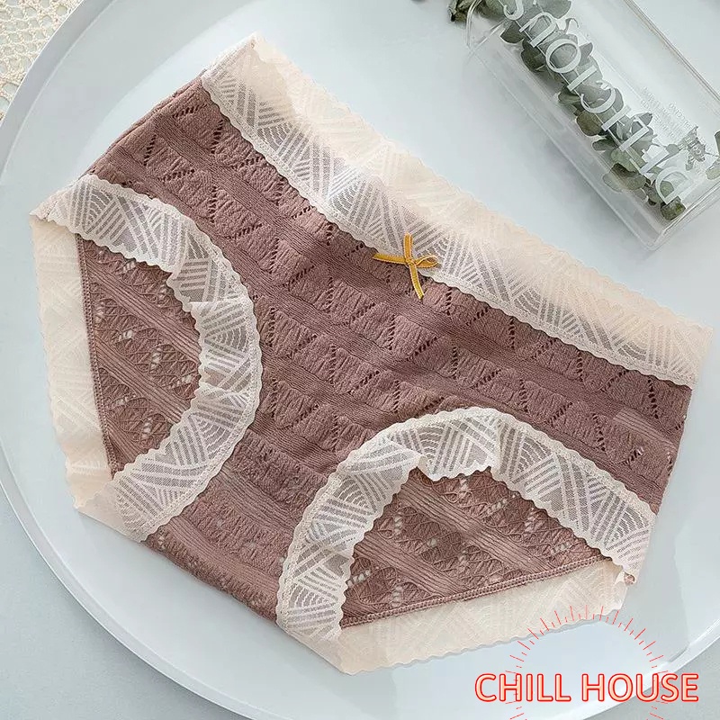 Quần lót nữ - quần lót cotton mềm mịn hoạ tiết hình tam giác 129 CHILL HOUSE