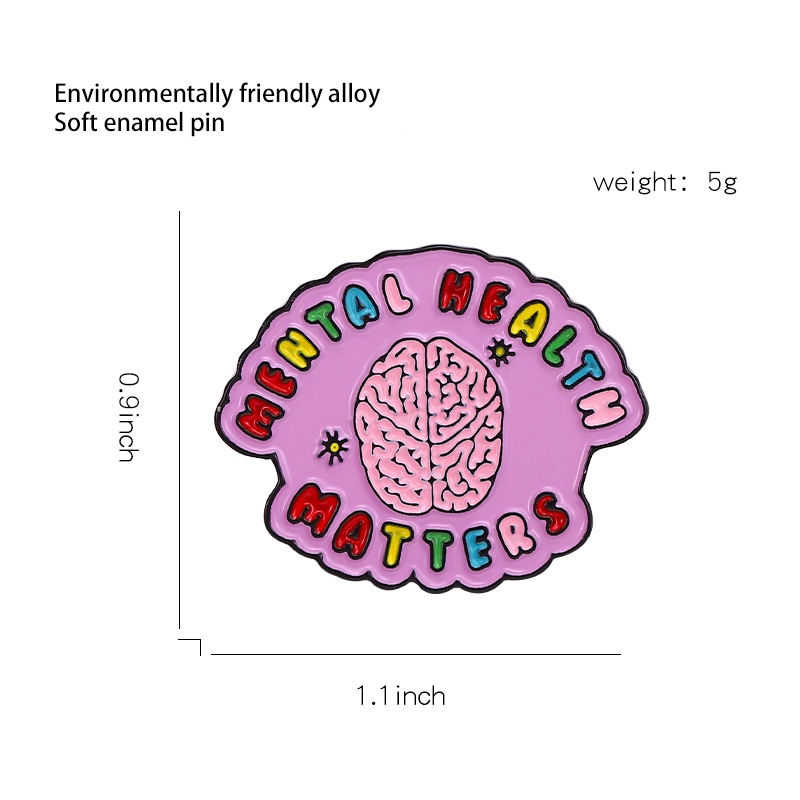 Huy Hiệu Cài Áo Hình Bộ Não Ngộ Nghĩnh