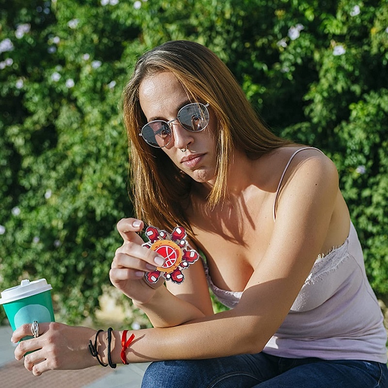 Con Quay Đồ Chơi Fidget Spinner Hoạt Hình 3d 2021 Cho Người Lớn / Trẻ Em