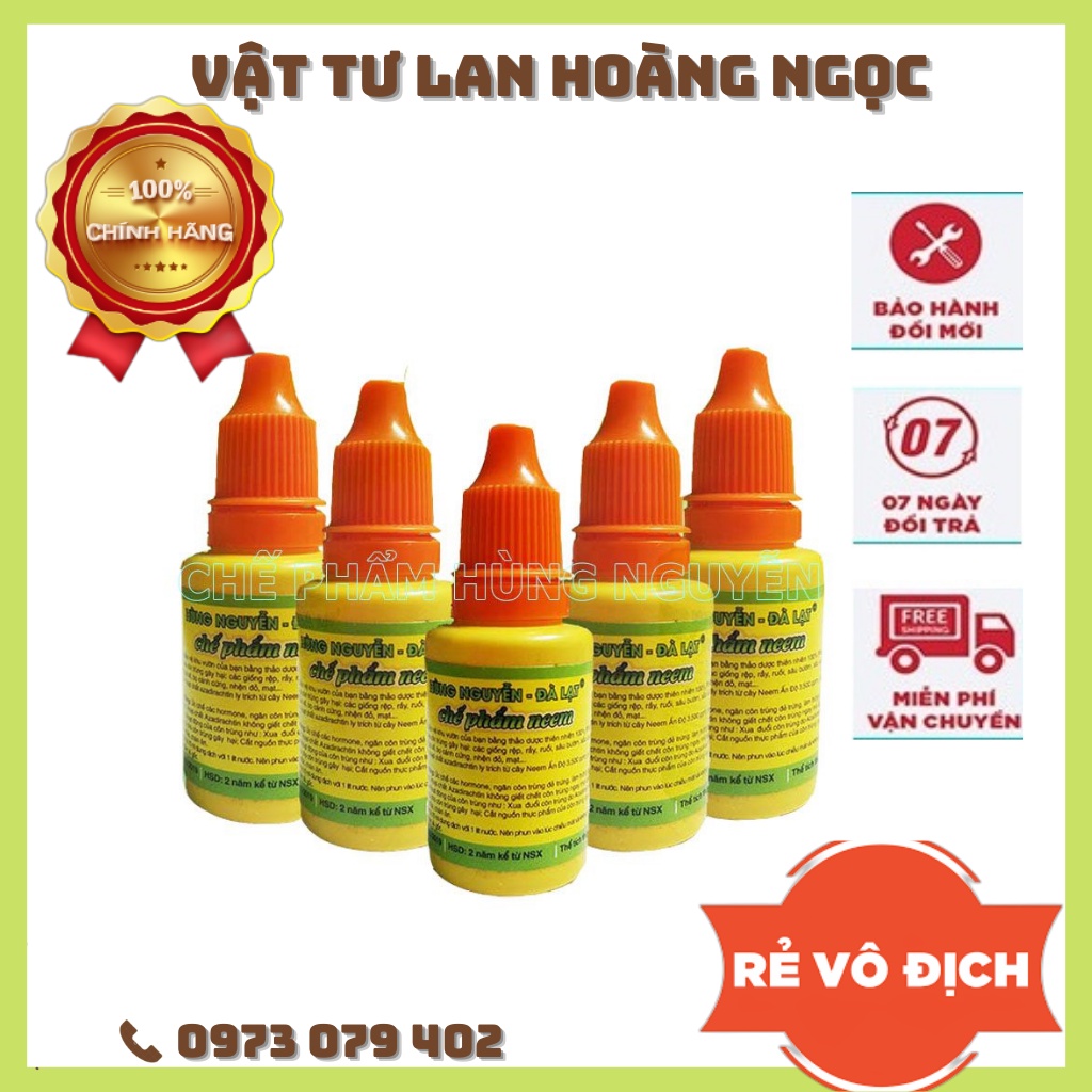 Chế phẩm HÙNG NGUYỄN NEEM BEN-02 - Trừ Bọ Trĩ, Rệp Vẩy, Côn Trùng Gây Hại Cho Hoa Hồng