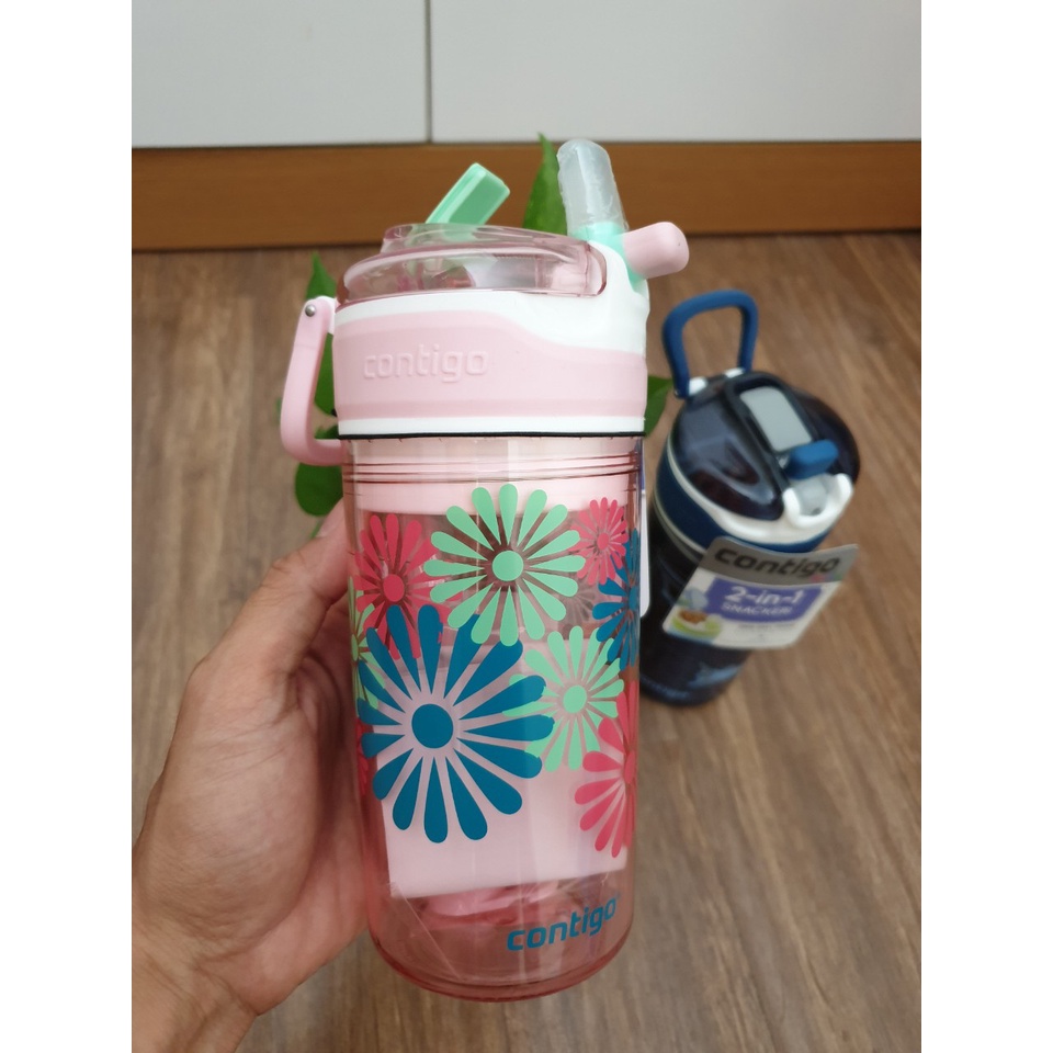 Bình Nước Contigo Kids - AutoSpout 2in1 Sip & Snack cho bé