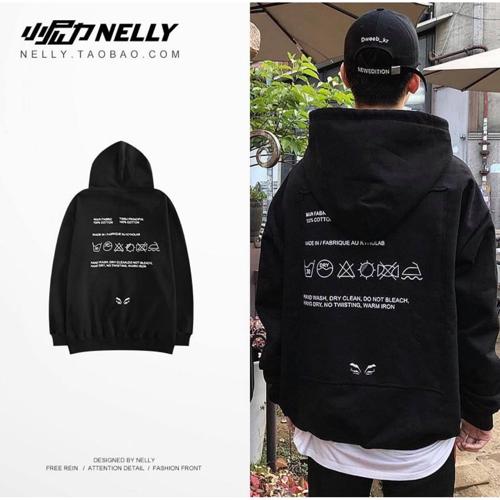 ÁO HOODIE NỈ BÔNG NGOẠI PHONG CÁCH ULZZANG KIỂU DÁNG UNSIEX FORM RỘNG HỌA TIẾT CHỮ