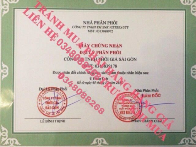 Ủ Trắng Cà Phê Bịch 300gr mẫu mới (Chính Hãng) | BigBuy360 - bigbuy360.vn