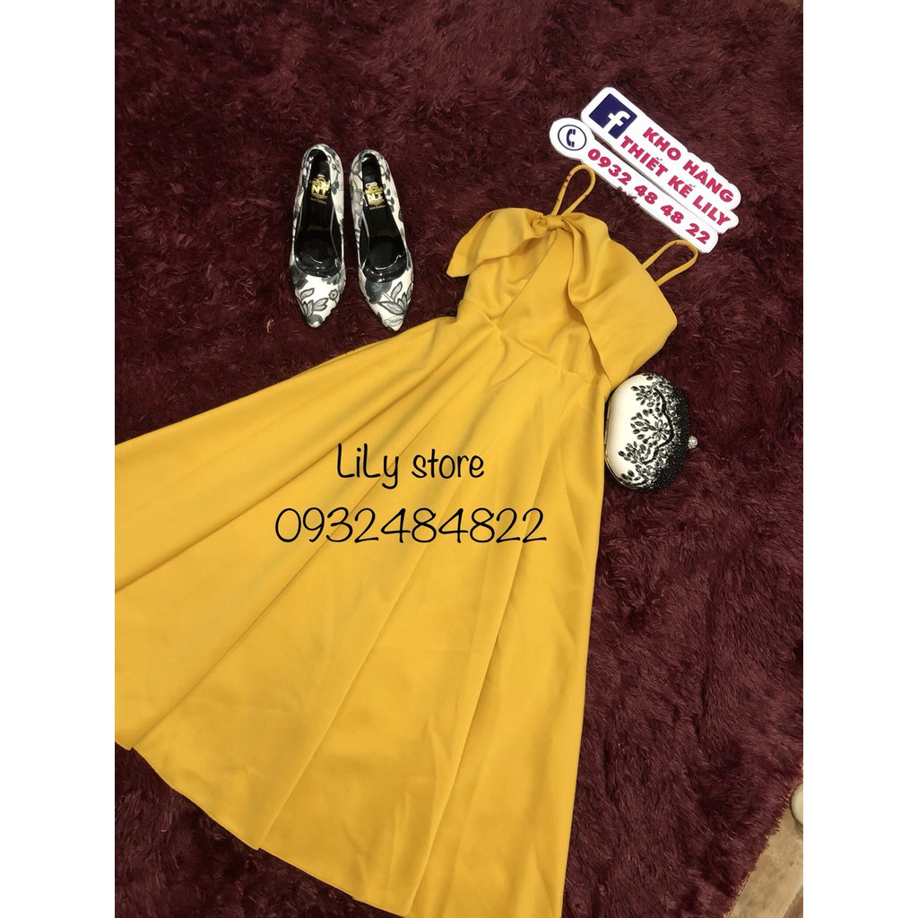 ( ảnh và video thật 1000%) ĐẦM 2 dây nơ