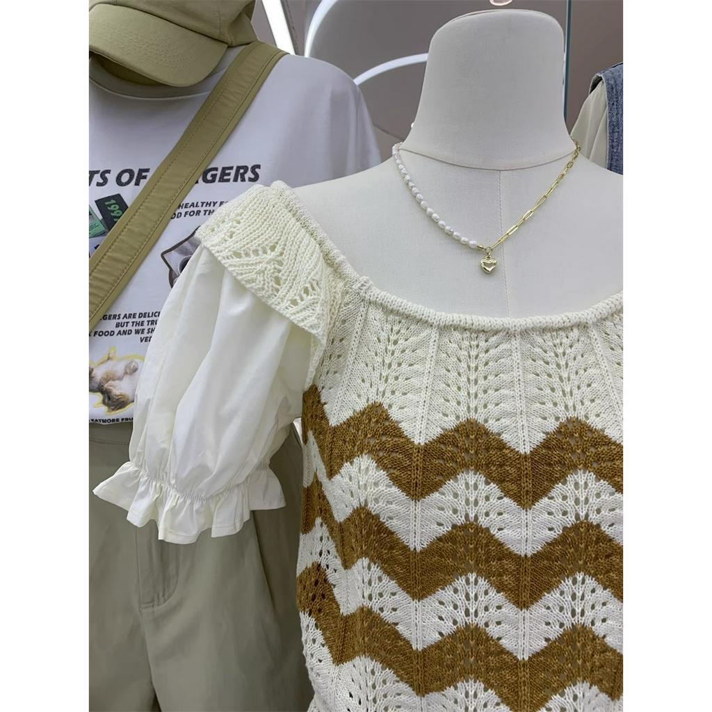 Áo Dệt Kim Cổ Vuông Dáng Ôm Phong Cách Hàn Quốc Thời Trang Mới Cho Nữ