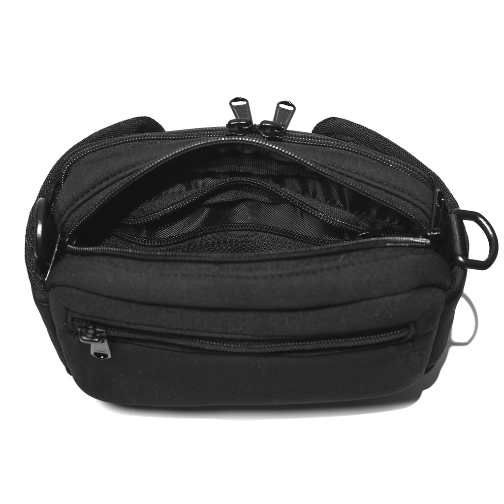 FRONT The Rook Shoulder Bag D421 Gen 2 - BLACK - M ♟ Túi đeo chéo cao cấp FRONT vải Neoprene