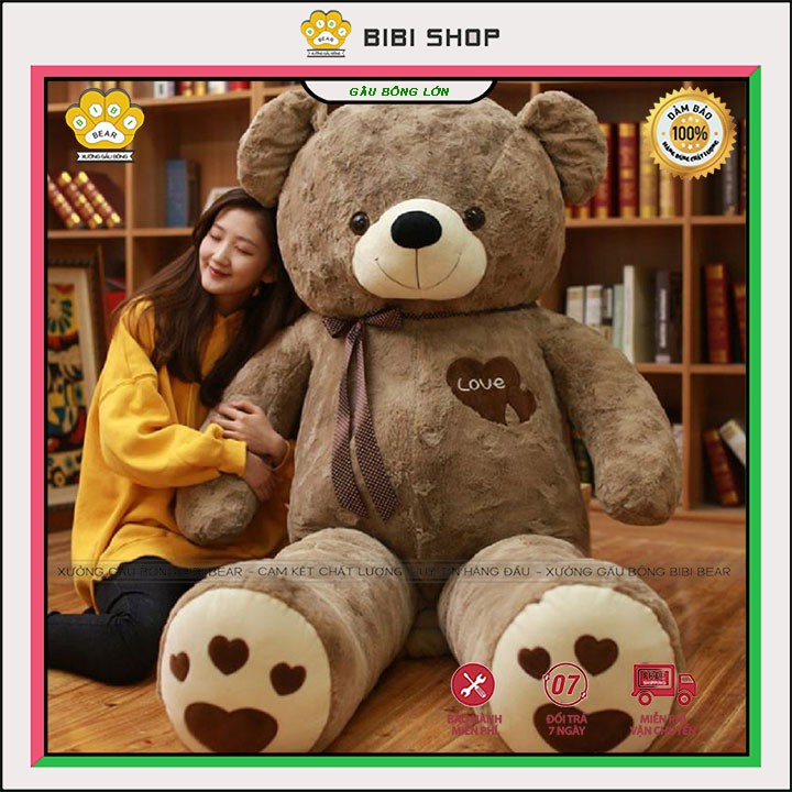 Gấu bông Teddy BiBi siêu to cỡ lớn - Đồ chơi thú nhồi bông sang trọng