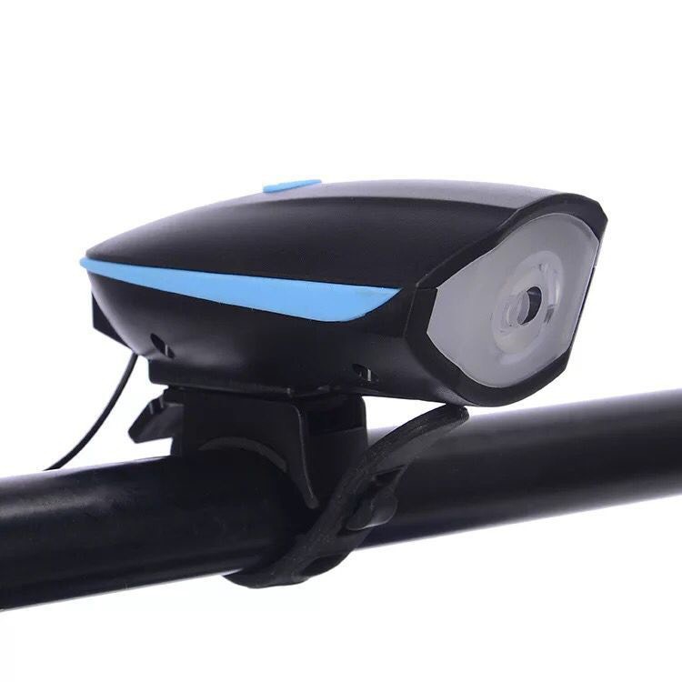 [Phoenixbike.vn] Đèn xe đạp thể thao siêu sáng có còi pin sạc usb led T6 chống nước 7588 loại cao cấp nhất