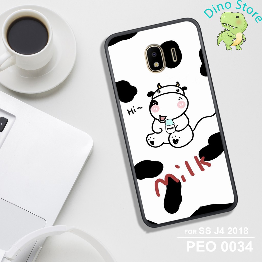 ỐP LƯNG UV SAMSUNG J4/J2 Pro/J2 Core, IN HÌNH CHÚ BÒ SỮA CUTE.