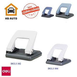Dụng cụ bấm lỗ giấy Deli 102- 104 (20-35 tờ) gọn nhẹ, hiệu quả