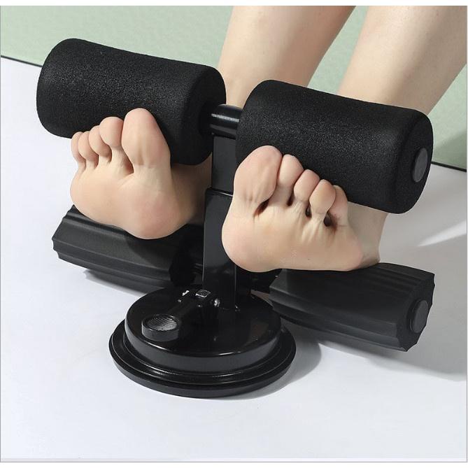 Dụng cụ tập cơ bụng gym yoga eo thon tại nhà gập bụng giảm mỡ có đế hút gắn sàn chữ bàn đạp nâng cấp