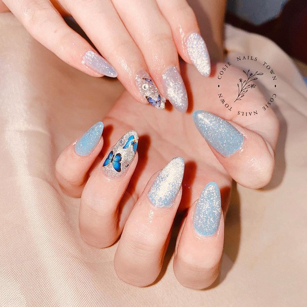 sticker bướm dán trang trí móng nail số 7